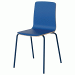 CHAISE MALIBU 4P T6 COQUE BLEU DELF U525 / ACIER BLEU 5005 - MANUTAN EXPERT