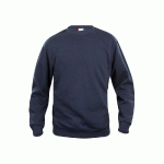 CLIQUE SWEAT BASIC COL RD BLEU MARINE XXL