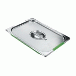COUVERCLE INOX AV/JOINT HERMÉTIQUE POUR BAC AVEC ANSES GN1/4