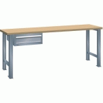 ÉTABLIS GRIS 1500X750X840 CAP. 600KG ET 1 TIROIRS 75KG - LISTA
