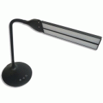 LAMPE A LED ALBA LEDTWIN SANS FIL - EN ABS - RECHARGE USB - TETE 34 CM - H36 CM, SOCLE 18 CM - NOIR
