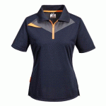 LOT DE 2 - PORTWEST DX409 POLO FEMME MANCHES COURTES DX4 MARINE - TAILLE XXL