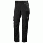 PANTALON DE TRAVAIL À TISSU EXTENSIBLE OXFORD 4X CONNECT - NOIR - XL HELLY HANSEN