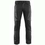 PANTALON DE TRAVAIL SERVICES STRETCH GRIS FONCÉ/NOIR TAILLE 54C - BLAKLADER