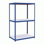 RAYONNAGE MANUTAN RAPID 1 1980X1525X915 3 TAB BLEU MELA