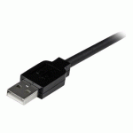 STARTECH.COM CÂBLE D'EXTENSION USB 2.0 ACTIF DE 5M - PROLONGATEUR / RÉPÉTEUR / RALLONGE USB - MÂLE / FEMELLE - NOIR - RALLONGE DE CÂBLE USB - USB POUR USB - 5 M