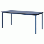 TABLE MALIBU 180X80 T6 4P STRA BLEU U525/NOIR BLEU 5005 - MANUTAN EXPERT