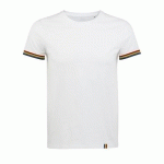 TEE-SHIRT PERSONNALISABLE HOMME EN COTON BLANC/MULTICO
