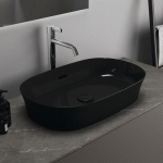 VASQUE À POSER - OVALE - IPALYSS - 60 X 38 CM - NOIR BRILLANT IDEAL STANDARD