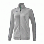 VESTE DE SURVÊTEMENT FEMME - ERIMA - TRACKTOP ESSENTIAL TEAM GRIS CLAIR/CHINÉ