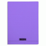 LOT DE 10 - CAHIER PIQUÉ 8000 POLYPRO A4 96 PAGES PETITS CARREAUX 90 G - VIOLET