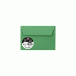 PAQUET DE 5 ENVELOPPES POLLEN 114X162MM 120G/M2 - VERT SAPIN - LOT DE 10