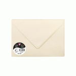 PAQUET DE 5 ENVELOPPES POLLEN 162X229MM 120G/M2 - IVOIRE - LOT DE 10