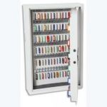 PHOENIX ARMOIRE À CLEFS AVEC SERRURE ÉLECTRONIQUE DE HAUTE SÉCURITÉ, CAPACITÉ 144 CLÉS COLORIS BLANC