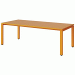 TABLE MALIBU 180X80 T3 SOUDÉ STR ABS ORANGE U340/ORANGE 1028