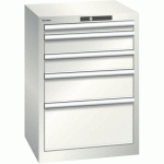 ARMOIRE BLANC GRIS 564X572X800 AVEC 5 TIR. 75KG _ 78.882.180 - LISTA