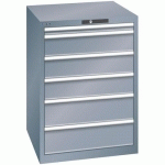 ARMOIRE GRIS 717X725X1000 AVEC 6 TIROIRS 200KG _ 14.510.050 - LISTA