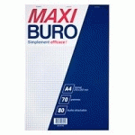 BLOC DE BUREAU A4 PETITS CARREAUX 80 FEUILLES - MAXIBURO