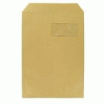 BOÎTE DE 250 POCHETTES ADMINISTRATIVES BRUN 229X324 MM AUTOCOLLANTE AVEC FENÊTRE ET BANDE PROTECTRICE