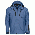 PROJOB 3406 VESTE PRIO SOFTSHELL CAPUCHE BLEU CIEL - TAILLE XS