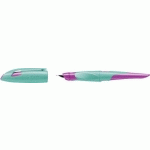STYLO PLUME EASYBIRDY R, DROITIERS, TURQUOISE/ROSE