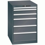 ARMOIRE NOIR 564X725X850 AVEC 6 TIR. 75KG _ 14.407.060 - LISTA