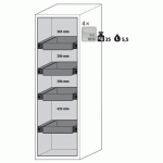 ARMOIRE S-PHOENIX VOL.2-90 S90.196.060.075.FDACR JAUNE - ASECOS