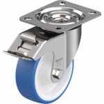 BLICKLE - ROULETTE PIVOTANTE À FREIN Ø 100MM BANDAGE POLYURÉTHANE TPU 150KG - LEX-POTHS 100XR-FI