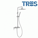 ENSEMBLE DE DOUCHE CHROMÉ MONO‑TERM - TRES 06237801