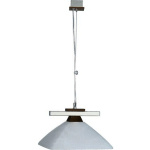 LAMKUR LIGHTING - LAMKUR ELA PLAFONNIER DOME SUSPENSION, ABAT-JOUR VERRE WENGÉ, 1X E27