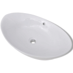 LAVABO OVALE EN C�RAMIQUE AVEC TROP PLEIN 59 X 38,5 CM - VIDAXL