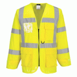 LOT DE 2 - PORTWEST S475 VESTE EXECUTIVE HI-VIS JAUNE - TAILLE L