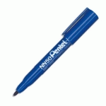 MARQUEUR PERMANENT PENTEL NN50 - POINTE OGIVE - CORPS PLASTIQUE - ENCRE BLEUE FORMULE ECOLOGIQUE