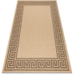 TAPIS EN CORDE SIZAL FLOORLUX 20014 MAIS / CAFÉ BEIGE 80X150 CM