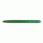 STYLO BILLE PILOT SUPER GRIP G - RETRACTABLE - POINTE FINE - ENCRE VERTE