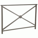 BARRIÈRE LISBONNE 1.50 M STRUCTURE ROSACE ZINC GRIS PROCITY - PROCITY