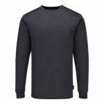 LOT DE 2 - PORTWEST B133 T-SHIRT ML THERMIQUE BASELAYER ANTHRACITE - TAILLE XS