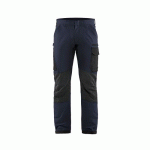 PANTALON DE TRAVAIL MAINTENANCE STRETCH 4D BLEU FONCÉ/NOIR D112 - BLAKLADER