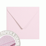 PAQUET DE 5 ENVELOPPES GRAIN DE POLLEN 140X140MM 120G/M² - ESSENCE DE ROSE - LOT DE 10