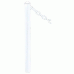 POTELET PROVINCE Ø76 MM CHAINES 1 ANNEAU AGORA BLANC 9010 - PROCITY