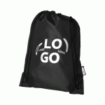 SAC À DOS SOUPLE PUBLICITAIRE 9 L NOIR - MARQUAGE 1 COULEUR