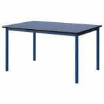 TABLE MALIBU 120X80 T4 4P STRA BLEU U525/NOIR BLEU 5005