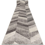 TAPIS DE COULOIR FEEL 5673/16811 CHEVRON GRIS / ANTHRACITE / CRÈME 120 CM GREY 120X130 CM