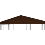 VIDAXL - TOILE SUPÉRIEURE DE GAZEBO 310 G/M² 3X3 M MARRON