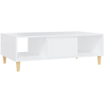 TABLE BASSE BLANC 103,5X60X35 CM AGGLOMÉRÉ