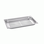 BAC GN BLANCO EN ACIER INOXYDABLE GN 1/1 AVEC PERFORATION DANS LE FOND - 40 MM, CAPACITÉ : 5,1 LITRES