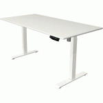 BUREAU RÉGLABLE MOVE 1 - PIÈTEMENT BLANC - 160X80 CM - BLANC - KERKMANN