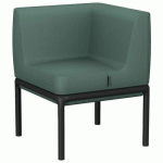 CHAUFFEUSE D'ANGLE LOTUA ENDUIT PVC GINKO VERT - SOKOA