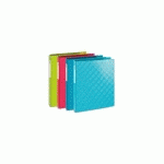 CLASSEUR 4 ANNEAUX EXACOMPTA 1928 - CARTE LUSTREE GAUFREE - 30 MM - DOS 4CM - FORMAT A4 - COLORIS ASSORTIS - LOT DE 10