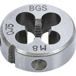 BGS TECHNIC - FILIERE M8 X 0.75 X 25 METRIQUE PAS STANDARD DE 8 X 075 CAGE DE 25.4 MM